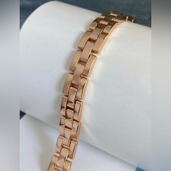 🎄 HOLIDAY PICK 🎄 Chain Chunky Link Bracelet 18k Gold Plated Luxury Jewelry - Picture 3 of 14